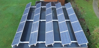 Self-installed solar panels on our friend's house